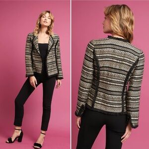 Moon River Braelynn Metallic Tweed Jacket